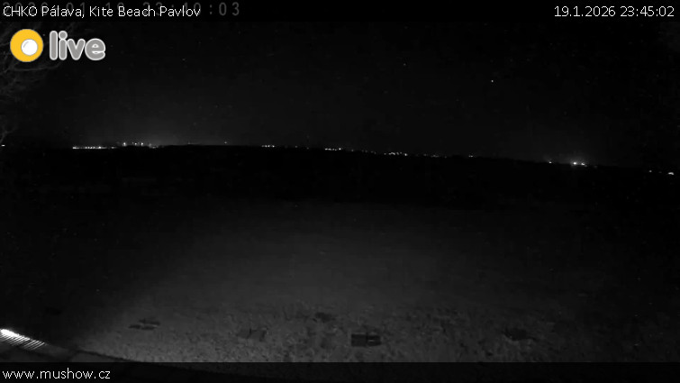 CHKO Pálava - Kite Beach Pavlov - 19.1.2026 v 23:45