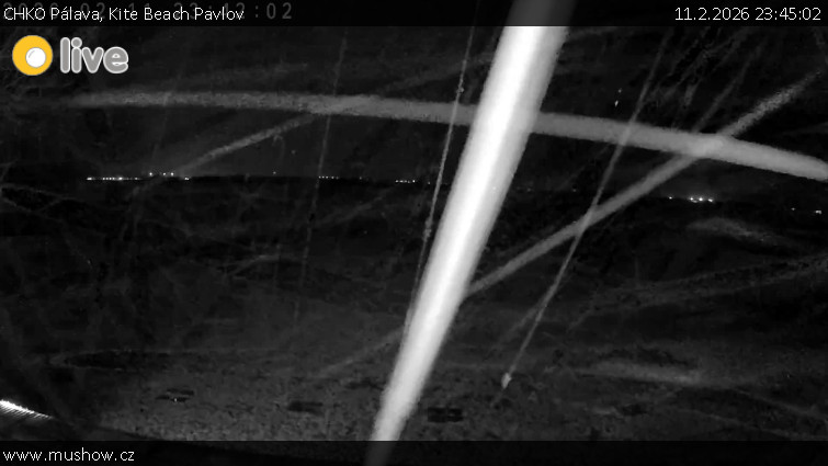 CHKO Pálava - Kite Beach Pavlov - 11.2.2026 v 23:45