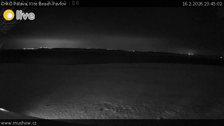 CHKO Pálava - Kite Beach Pavlov - 16.2.2026 v 23:45