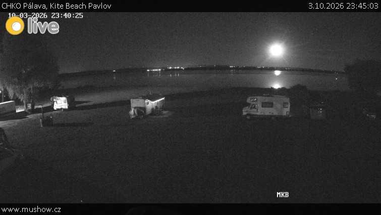 CHKO Pálava - Kite Beach Pavlov - 3.10.2026 v 23:45