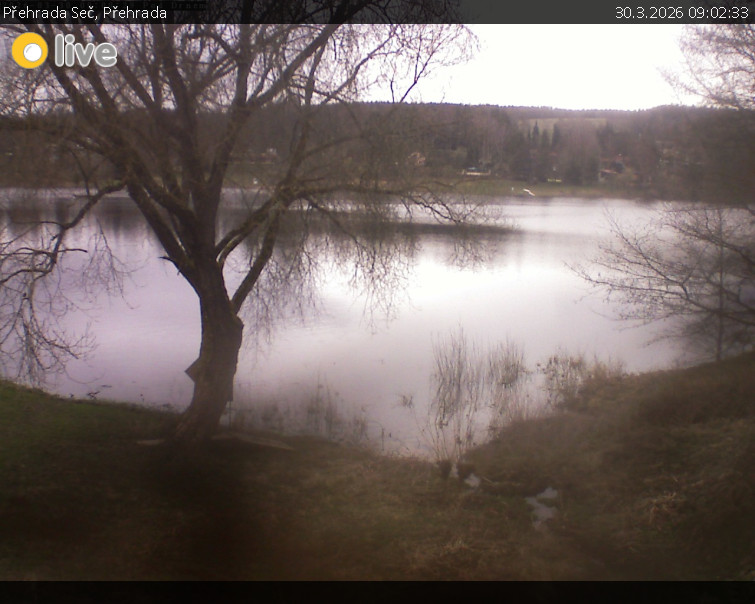 Přehrada Seč - Přehrada - 30.3.2026 v 09:02