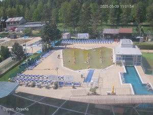 Termální koupaliště Vrbov - Celkový pohled - 9.5.2025 v 12:00