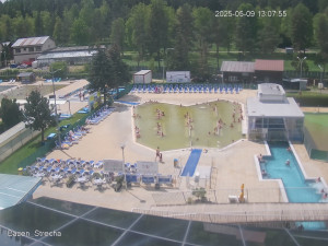Termální koupaliště Vrbov - Celkový pohled - 9.5.2025 v 14:00