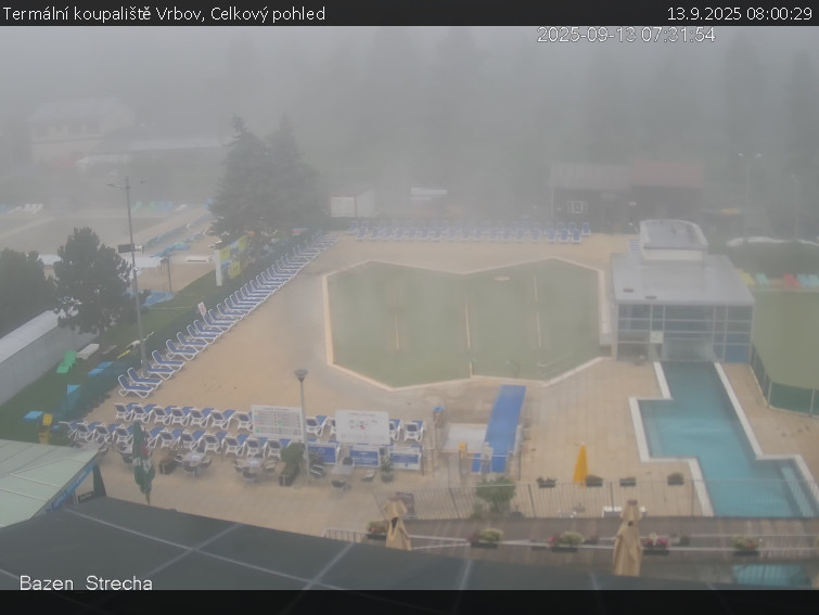 Termální koupaliště Vrbov - Celkový pohled - 13.9.2025 v 08:00