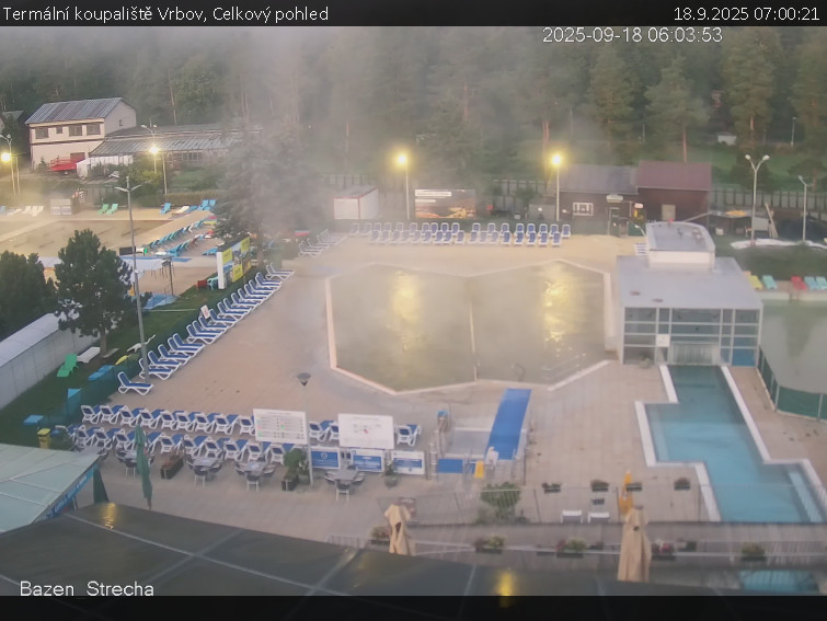 Termální koupaliště Vrbov - Celkový pohled - 18.9.2025 v 07:00