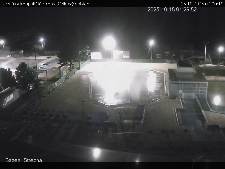 Termální koupaliště Vrbov - Celkový pohled - 15.10.2025 v 02:00 Termální koupaliště Vrbov - Celkový pohled - 15.10.2025 v 02:00