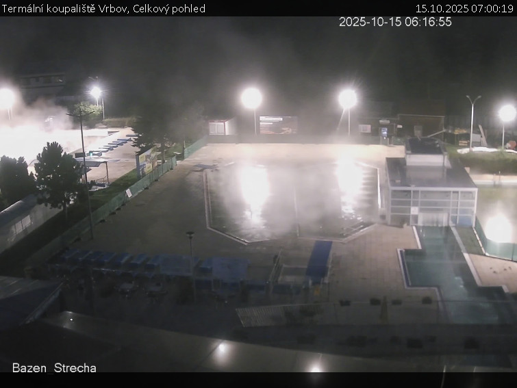 Termální koupaliště Vrbov - Celkový pohled - 15.10.2025 v 07:00