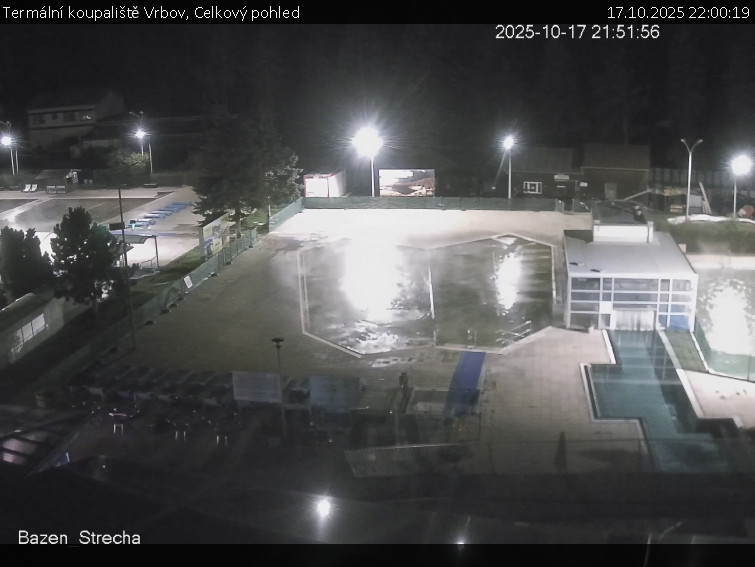 Termální koupaliště Vrbov - Celkový pohled - 17.10.2025 v 22:00 Termální koupaliště Vrbov - Celkový pohled - 17.10.2025 v 22:00