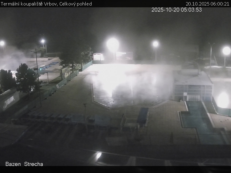 Termální koupaliště Vrbov - Celkový pohled - 20.10.2025 v 06:00 Termální koupaliště Vrbov - Celkový pohled - 20.10.2025 v 06:00