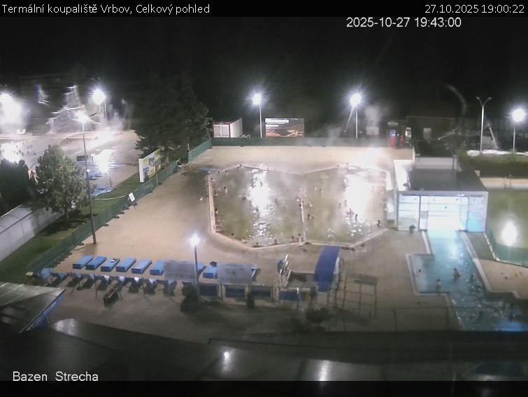 Termální koupaliště Vrbov - Celkový pohled - 27.10.2025 v 19:00 Termální koupaliště Vrbov - Celkový pohled - 27.10.2025 v 19:00
