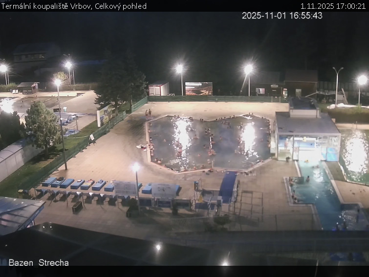 Termální koupaliště Vrbov - Celkový pohled - 1.11.2025 v 17:00 Termální koupaliště Vrbov - Celkový pohled - 1.11.2025 v 17:00