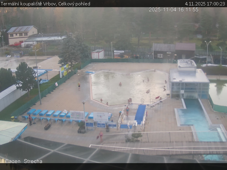 Termální koupaliště Vrbov - Celkový pohled - 4.11.2025 v 17:00