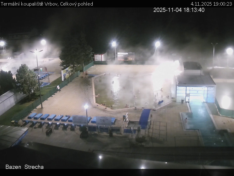 Termální koupaliště Vrbov - Celkový pohled - 4.11.2025 v 19:00