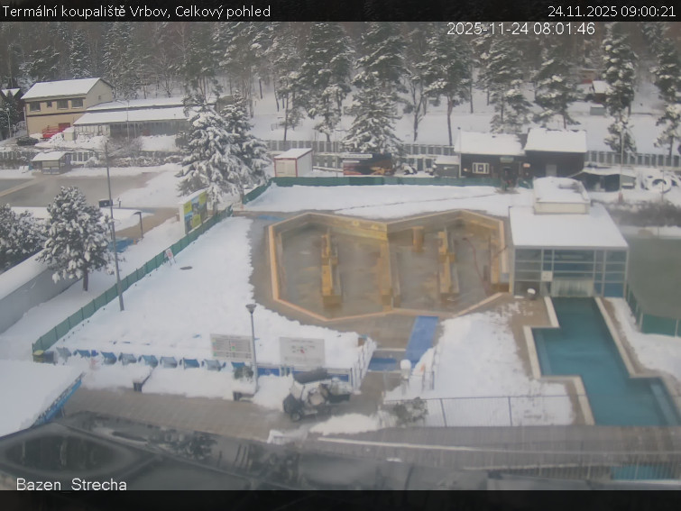 Termální koupaliště Vrbov - Celkový pohled - 24.11.2025 v 09:00
