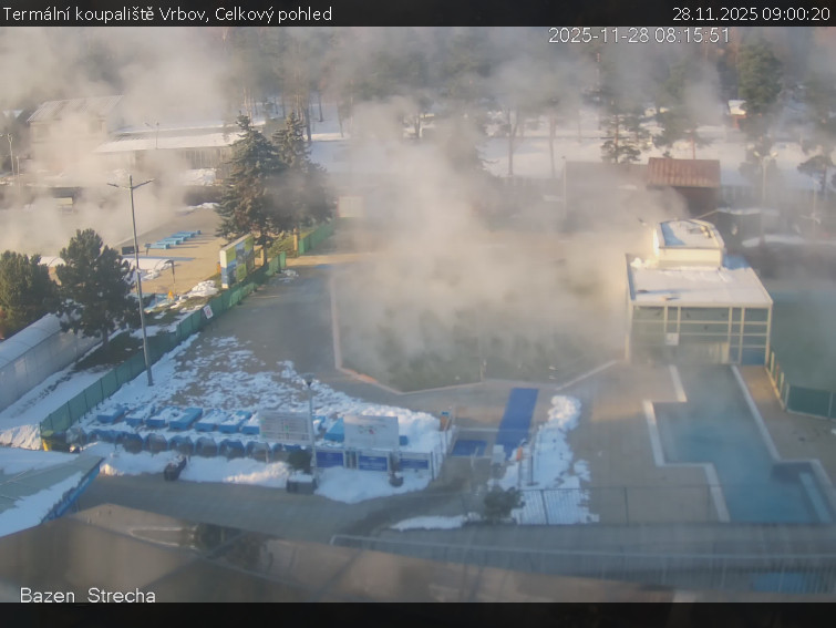 Termální koupaliště Vrbov - Celkový pohled - 28.11.2025 v 09:00