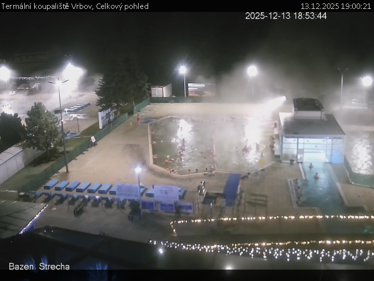 Termální koupaliště Vrbov - Celkový pohled - 13.12.2025 v 19:00
