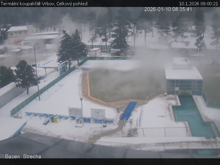 Termální koupaliště Vrbov - Celkový pohled - 10.1.2026 v 09:00
