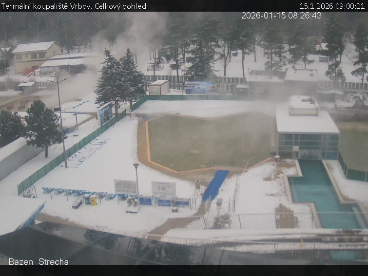 Termální koupaliště Vrbov - Celkový pohled - 15.1.2026 v 09:00