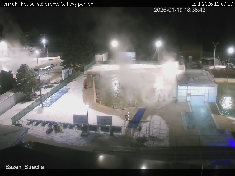 Termální koupaliště Vrbov - Celkový pohled - 19.1.2026 v 19:00