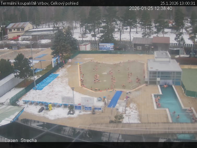 Termální koupaliště Vrbov - Celkový pohled - 25.1.2026 v 13:00