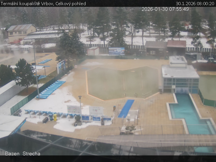 Termální koupaliště Vrbov - Celkový pohled - 30.1.2026 v 08:00