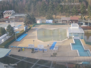 Termální koupaliště Vrbov - Celkový pohled - 12.2.2026 v 09:00