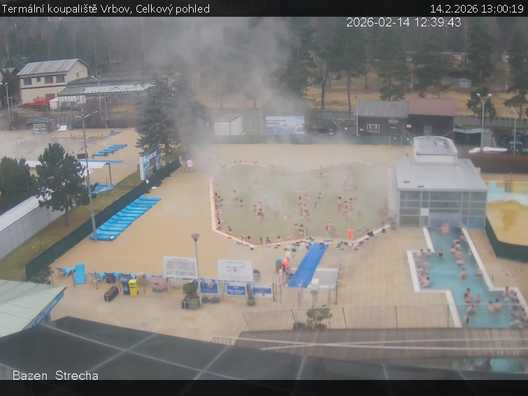 Termální koupaliště Vrbov - Celkový pohled - 14.2.2026 v 13:00