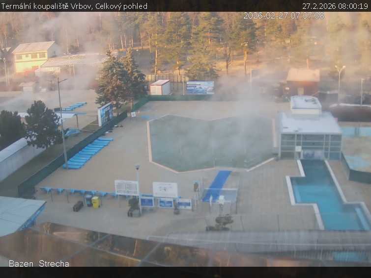 Termální koupaliště Vrbov - Celkový pohled - 27.2.2026 v 08:00