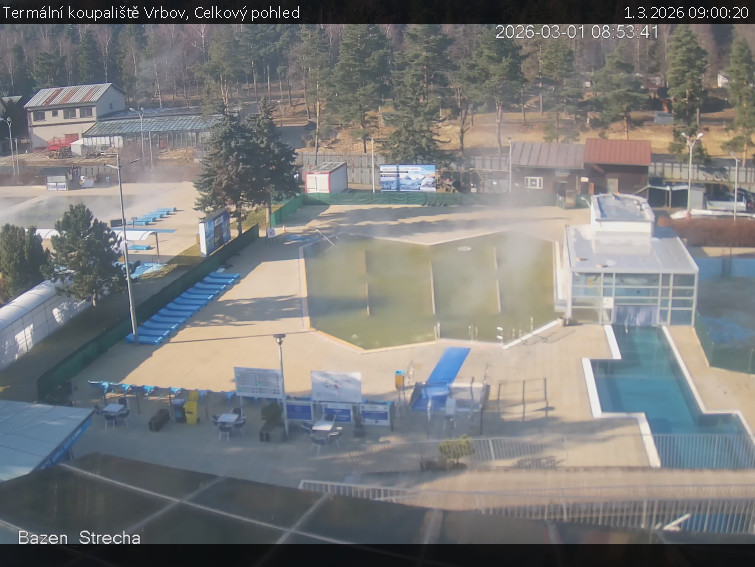 Termální koupaliště Vrbov - Celkový pohled - 1.3.2026 v 09:00