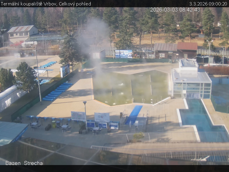 Termální koupaliště Vrbov - Celkový pohled - 3.3.2026 v 09:00