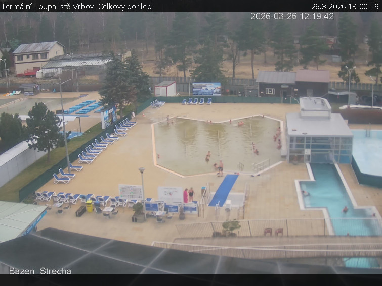 Termální koupaliště Vrbov - Celkový pohled - 26.3.2026 v 13:00