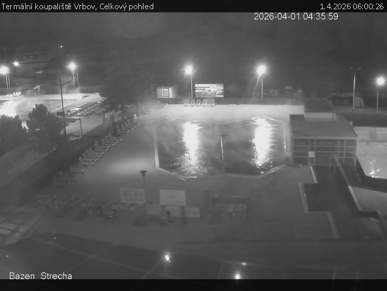Termální koupaliště Vrbov - Celkový pohled - 1.4.2026 v 06:00