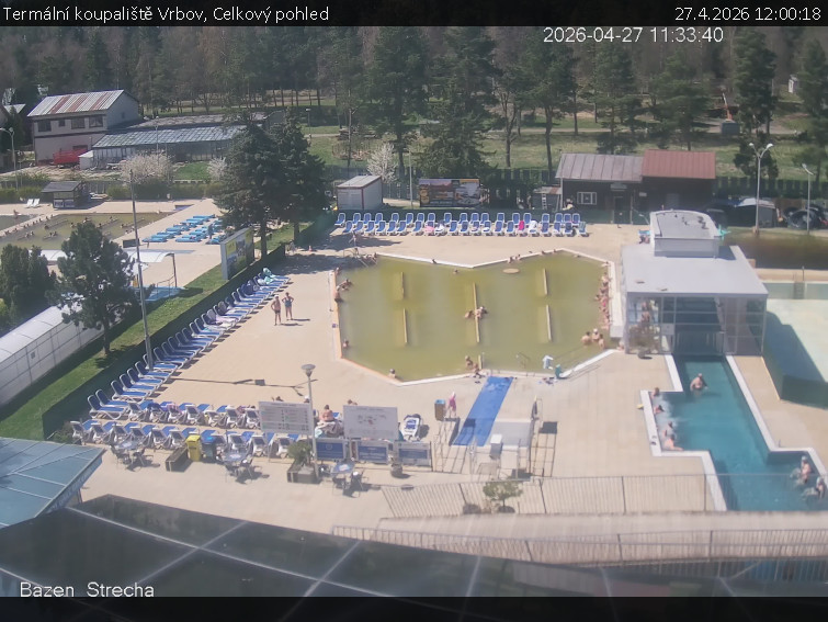 Termální koupaliště Vrbov - Celkový pohled - 27.4.2026 v 12:00