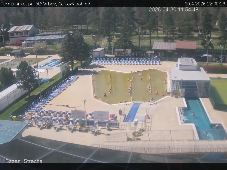 Termální koupaliště Vrbov - Celkový pohled - 30.4.2026 v 12:00
