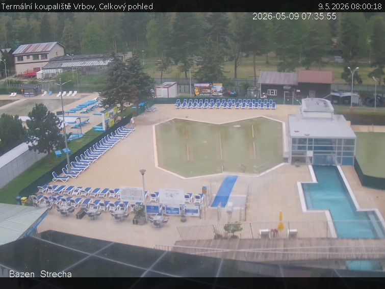 Termální koupaliště Vrbov - Celkový pohled - 9.5.2026 v 08:00