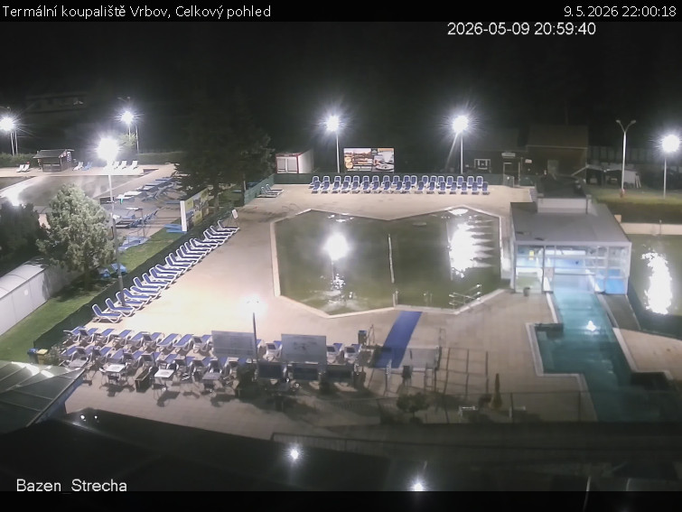 Termální koupaliště Vrbov - Celkový pohled - 9.5.2026 v 22:00