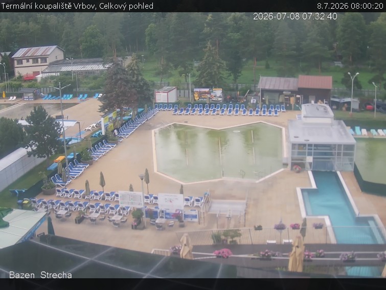 Termální koupaliště Vrbov - Celkový pohled - 8.7.2026 v 08:00