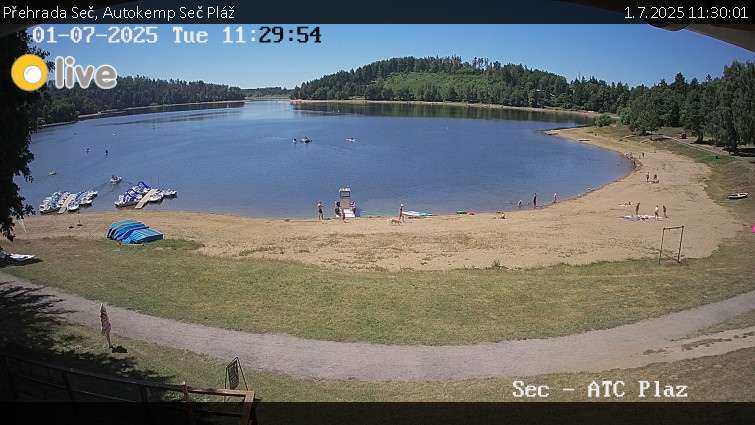 Přehrada Seč - Autokemp Seč Pláž - 1.7.2025 v 11:30