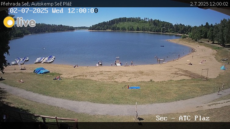 Přehrada Seč - Autokemp Seč Pláž - 2.7.2025 v 12:00
