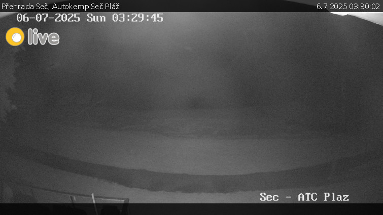 Přehrada Seč - Autokemp Seč Pláž - 6.7.2025 v 03:30 Přehrada Seč - Autokemp Seč Pláž - 6.7.2025 v 03:30