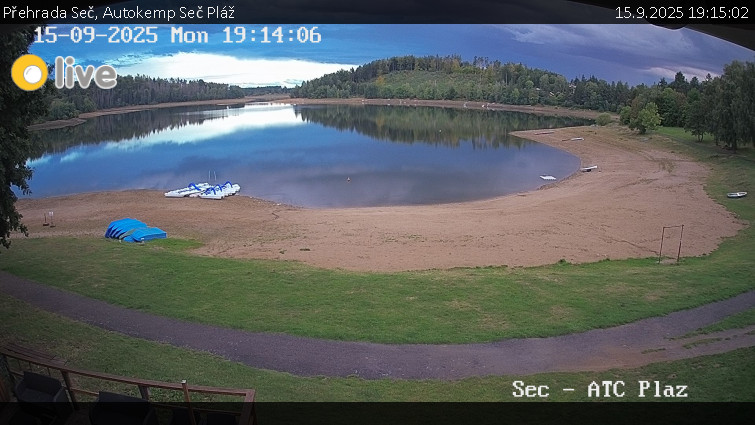 Přehrada Seč - Autokemp Seč Pláž - 15.9.2025 v 19:15