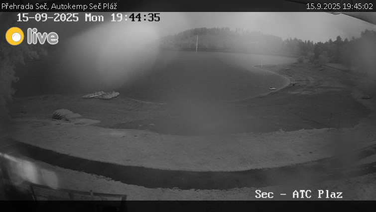 Přehrada Seč - Autokemp Seč Pláž - 15.9.2025 v 19:45 Přehrada Seč - Autokemp Seč Pláž - 15.9.2025 v 19:45