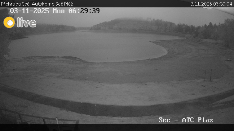 Přehrada Seč - Autokemp Seč Pláž - 3.11.2025 v 06:30