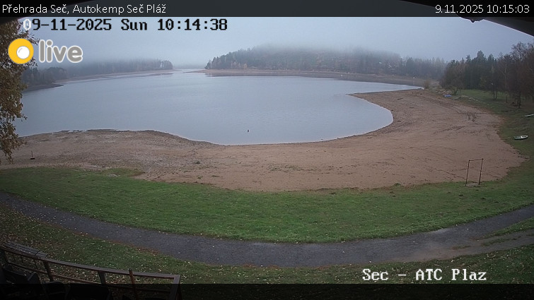 Přehrada Seč - Autokemp Seč Pláž - 9.11.2025 v 10:15