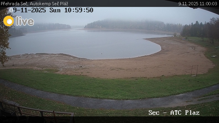 Přehrada Seč - Autokemp Seč Pláž - 9.11.2025 v 11:00