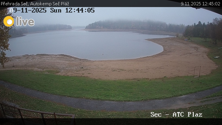 Přehrada Seč - Autokemp Seč Pláž - 9.11.2025 v 12:45