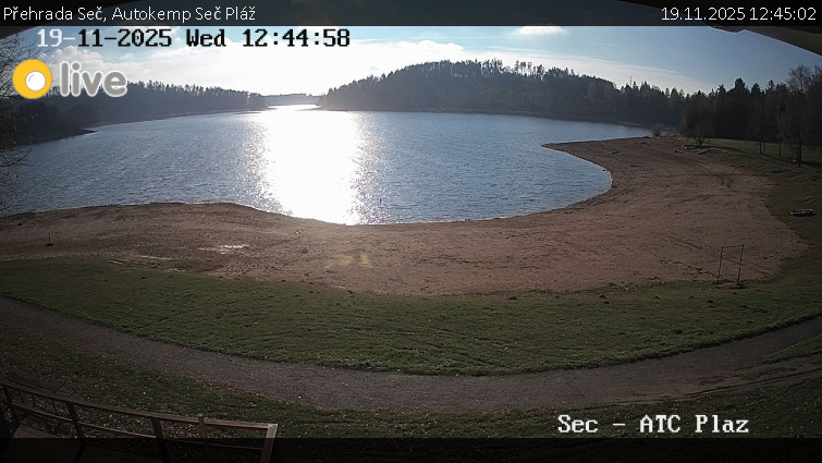 Přehrada Seč - Autokemp Seč Pláž - 19.11.2025 v 12:45