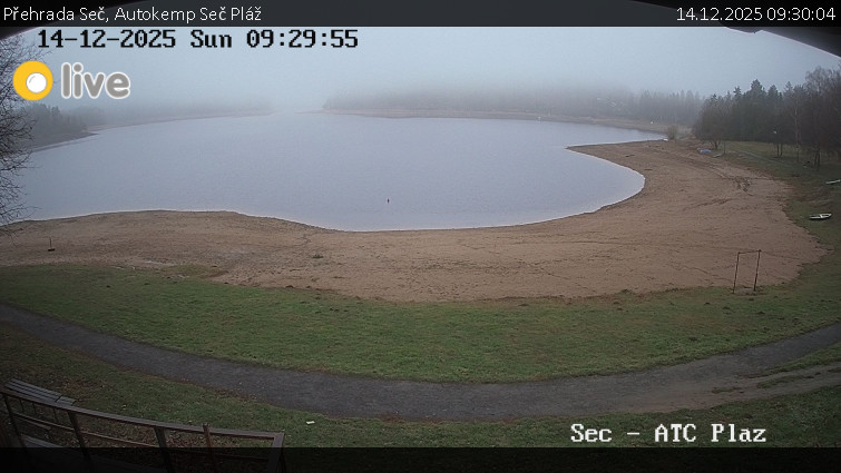 Přehrada Seč - Autokemp Seč Pláž - 14.12.2025 v 09:30