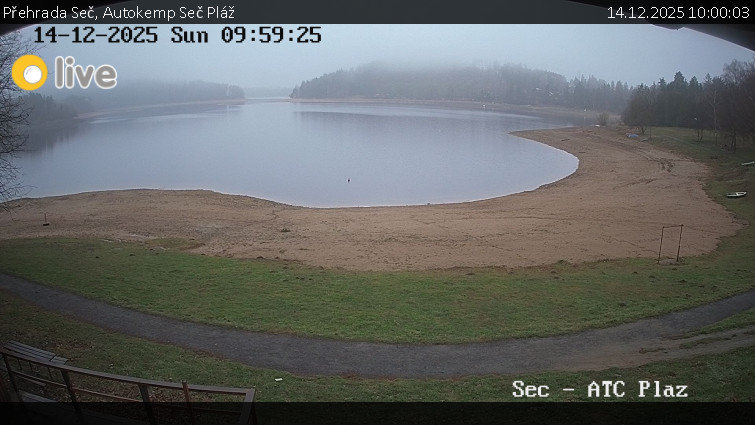 Přehrada Seč - Autokemp Seč Pláž - 14.12.2025 v 10:00