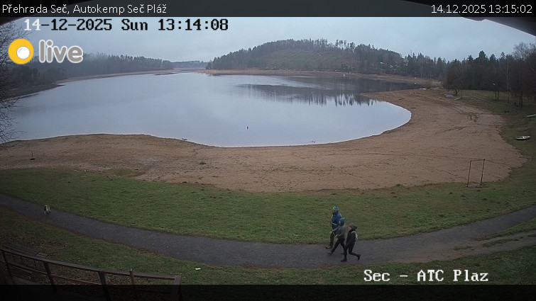Přehrada Seč - Autokemp Seč Pláž - 14.12.2025 v 13:15